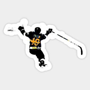 Yes! He Scores! - Hockey Player Sticker